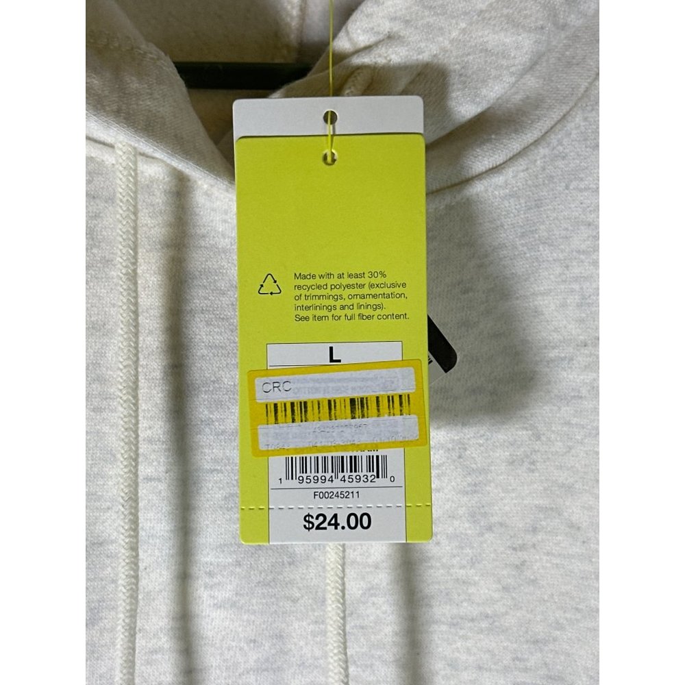 All In Motion Men's Cotton Fleece Pullover Sweatshirt, Oatmeal, Size L, NWT - Picture 3 of 4